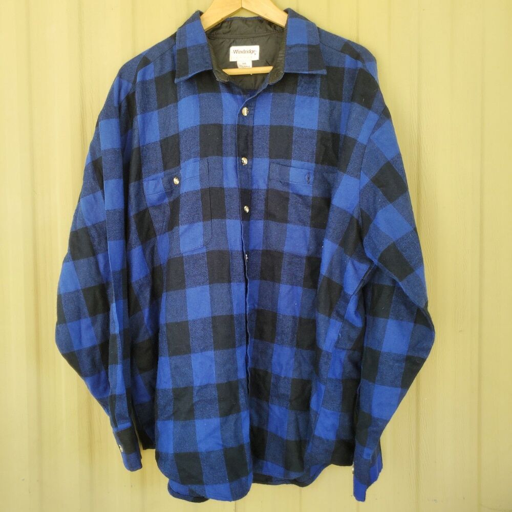 Windridge Plaid Long Sleeve Button Down Shirt Size XXL